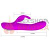 Vibrador con estimulador oscilante de punto G